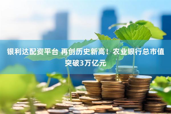 银利达配资平台 再创历史新高！农业银行总市值突破3万亿元