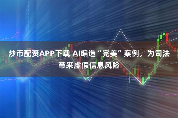 炒币配资APP下载 AI编造“完美”案例，为司法带来虚假信息风险