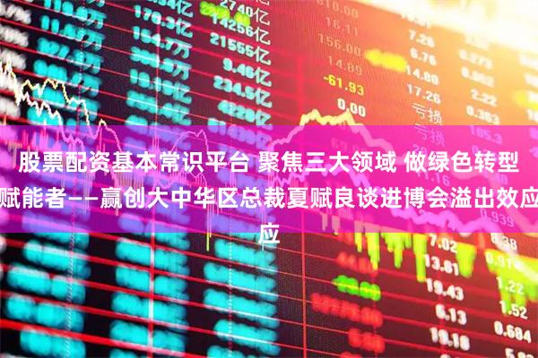 股票配资基本常识平台 聚焦三大领域 做绿色转型赋能者——赢创大中华区总裁夏赋良谈进博会溢出效应