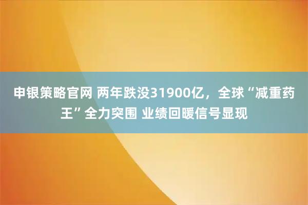 申银策略官网 两年跌没31900亿，全球“减重药王”全力突围 业绩回暖信号显现